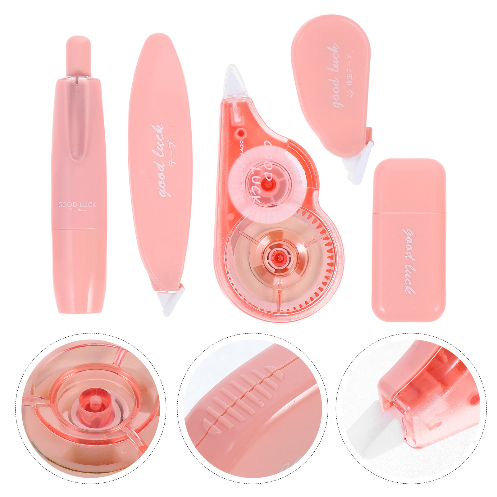 Correction Tape Roller - Conjunto de 5 fitas corretivas portáteis
