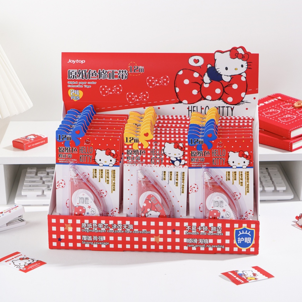 Correction Tape Roller - Fita Corretiva Genuína Hello Kitty Sanrio