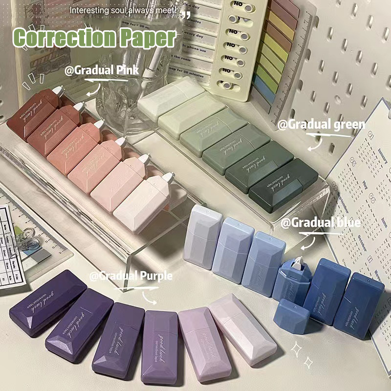 Fita de correção gradiente est - Correction Tape Roller avaliação e preço