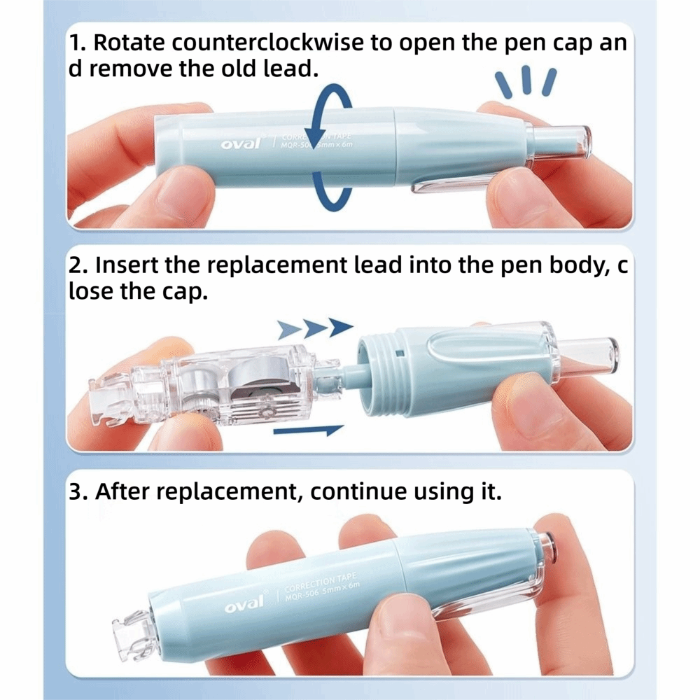 Multifuncional 360 °   Fita Co - Correction Tape Roller avaliação e preço