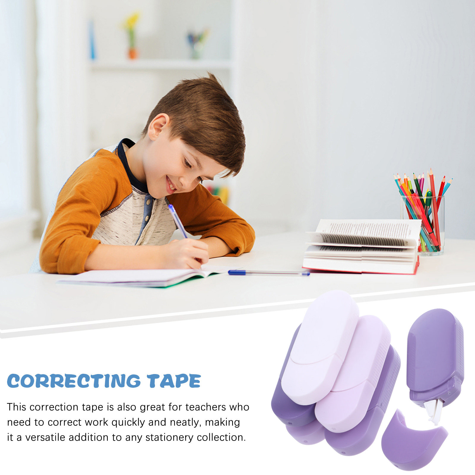 6 unidades de fita corretiva b - Correction Tape Roller avaliação e preço